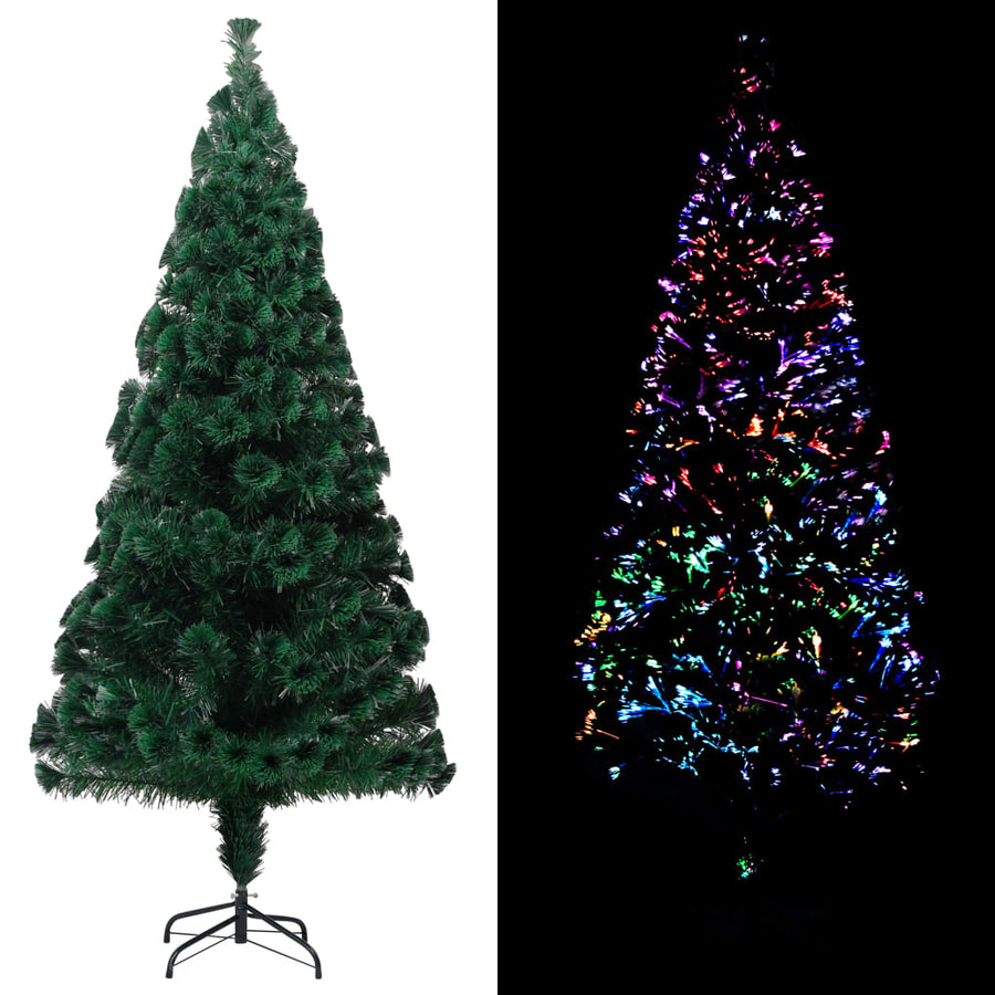 Kunstkerstboom Met Standaard 180 Cm Glasvezel Groen 180 x 80 cm
