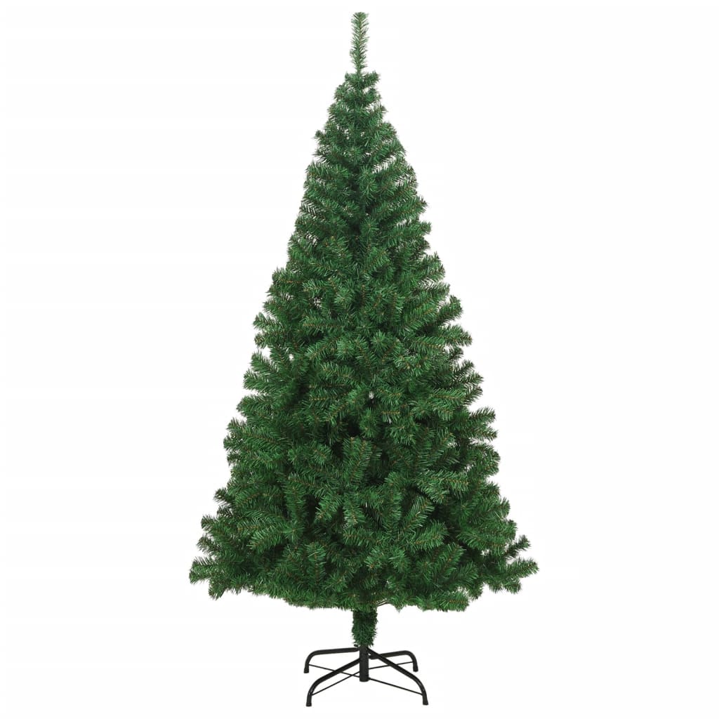 Kunstkerstboom met dikke takken 210 cm PVC groen