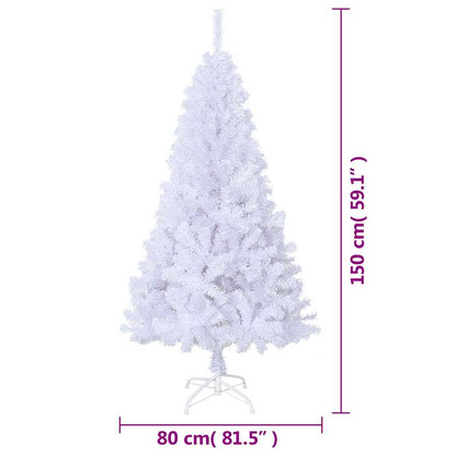 Kunstkerstboom Met Dikke Takken 150 Cm Pvc 150 x 80 cm Wit