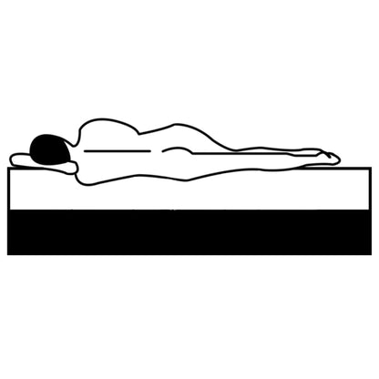 Boxspring Stof Donkergrijs 100 x 200 cm 24.5 cm