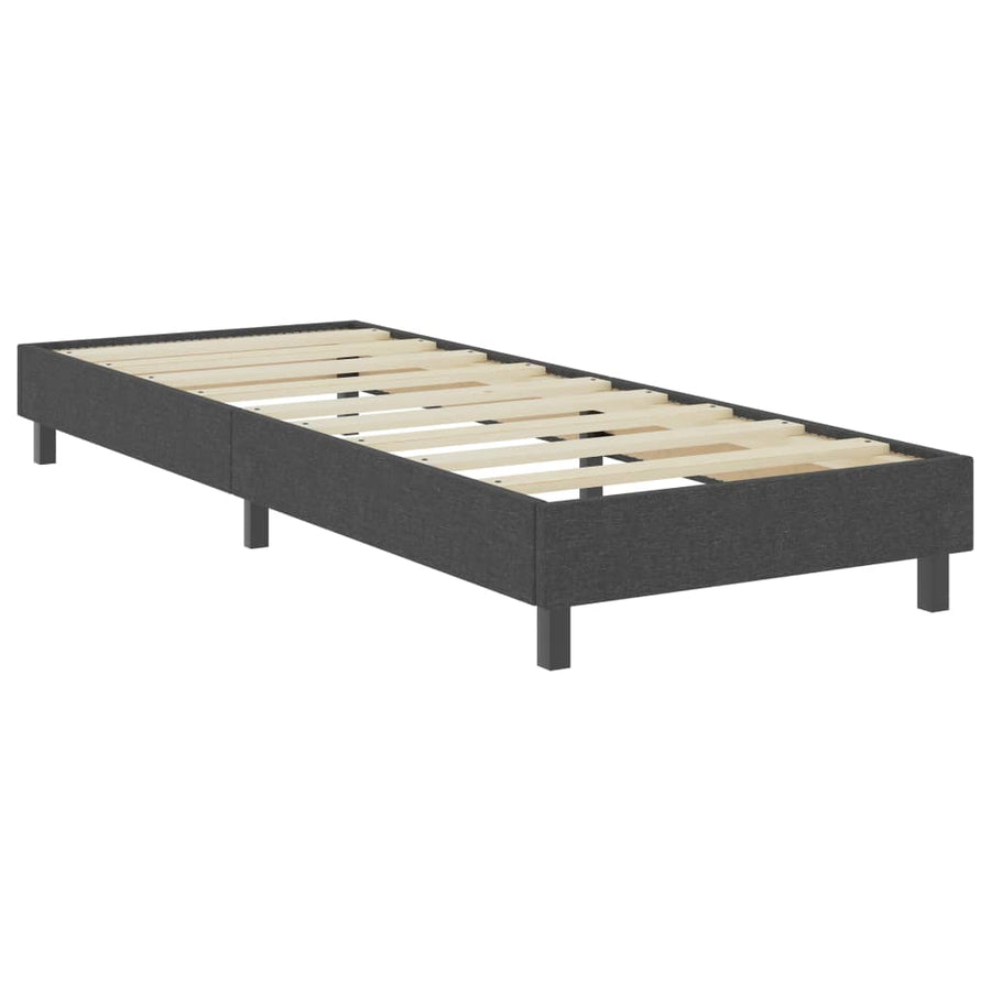 Boxspring Stof Donkergrijs 100 x 200 cm 24.5 cm