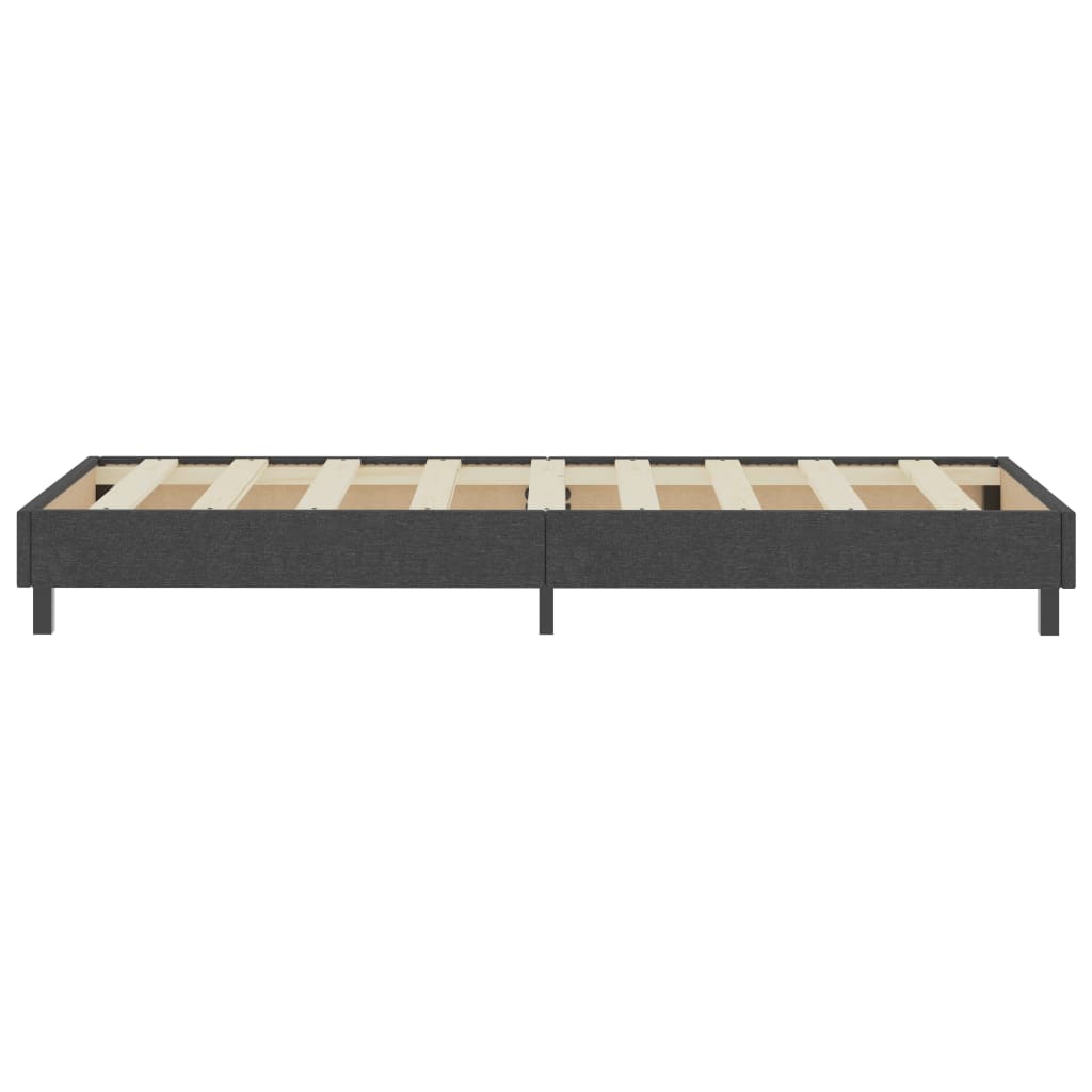 Boxspring Stof Donkergrijs 100 x 200 cm 24.5 cm