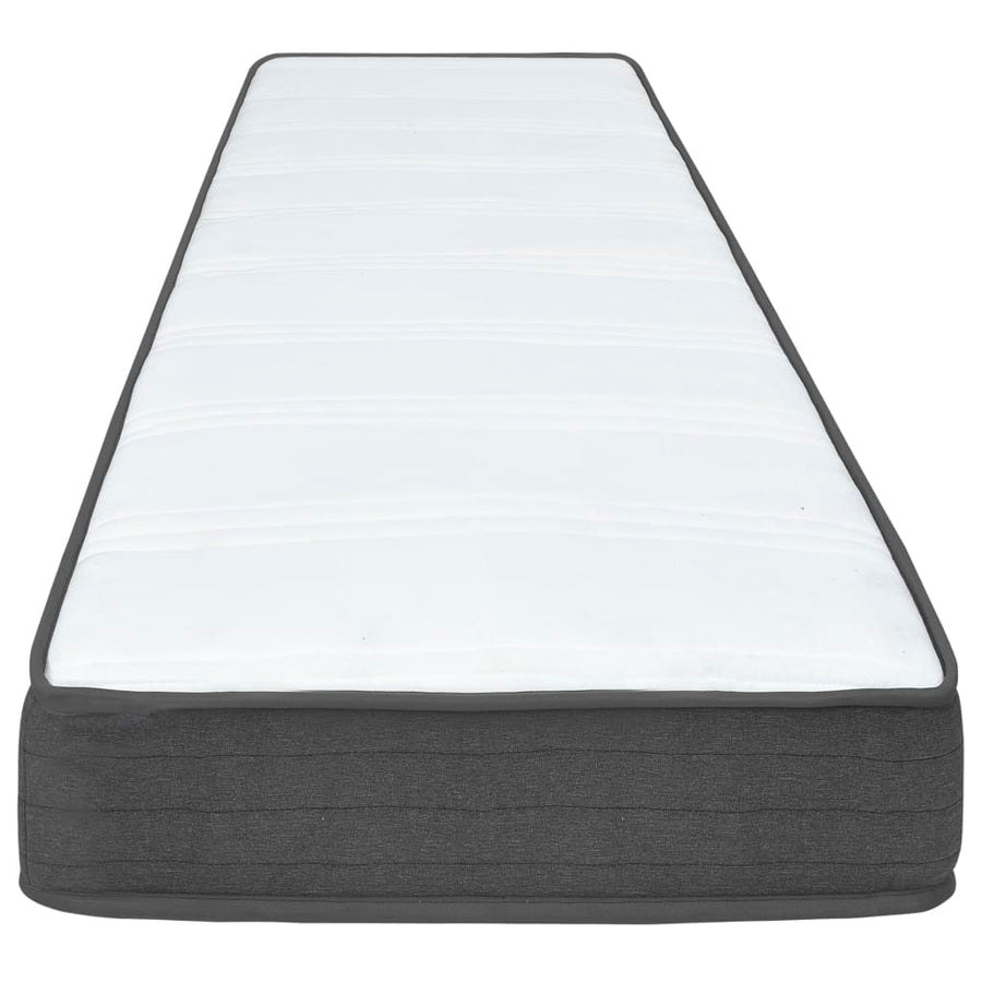 Boxspring Stof Donkergrijs 100 x 200 cm 24.5 cm