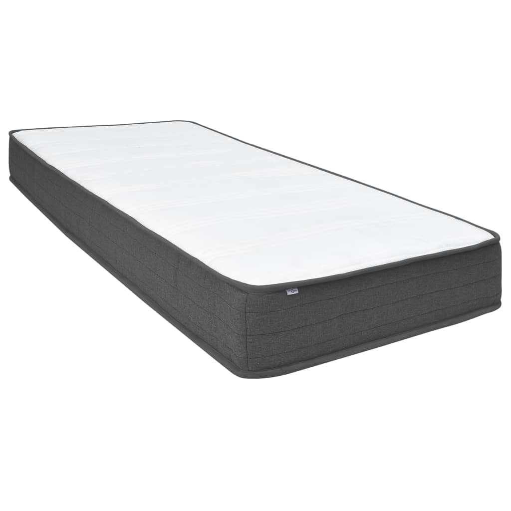 Boxspring Stof Donkergrijs 120 x 200 cm 24.5 cm