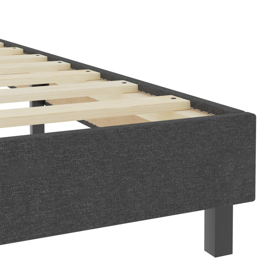 Boxspring Stof Donkergrijs 180 x 200 cm plain headboard 245 cm bed base