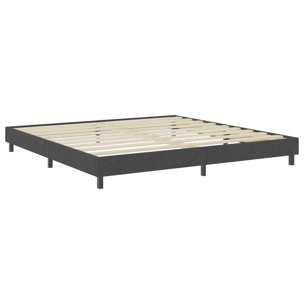 Boxspring Stof Donkergrijs 200 x 200 cm