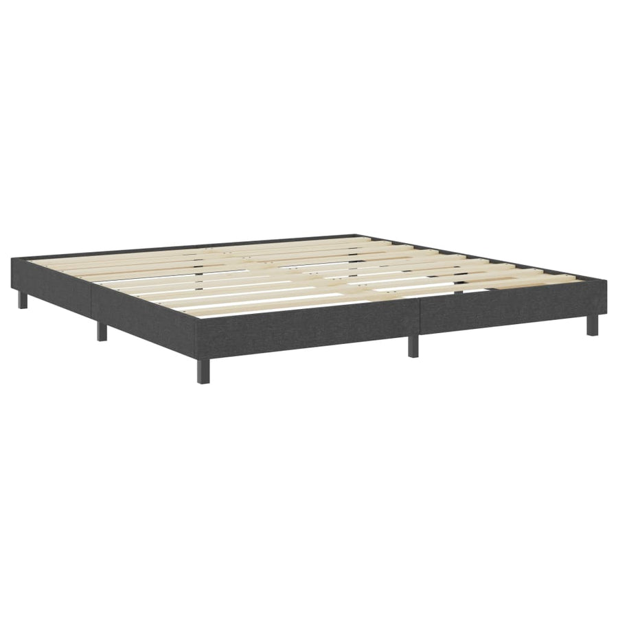 Boxspring Stof Donkergrijs 200 x 200 cm