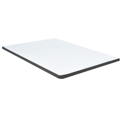 Boxspring Stof Donkergrijs 140 x 200 cm Gecapitonneerd hoofdeinde + 24,5 cm bedbodem