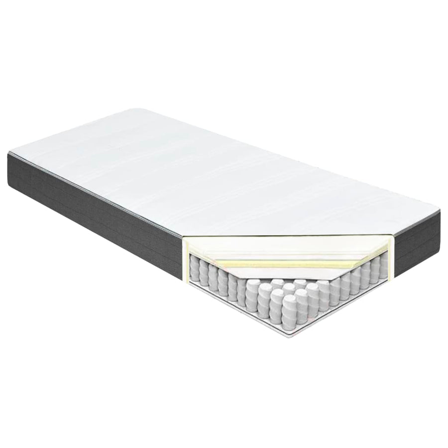 Boxspring Stof Donkergrijs 200 x 200 cm