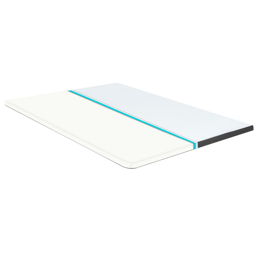 Boxspring Stof Donkergrijs 140 x 200 cm Vierkant hoofdeinde + 24,5 cm bedbodem