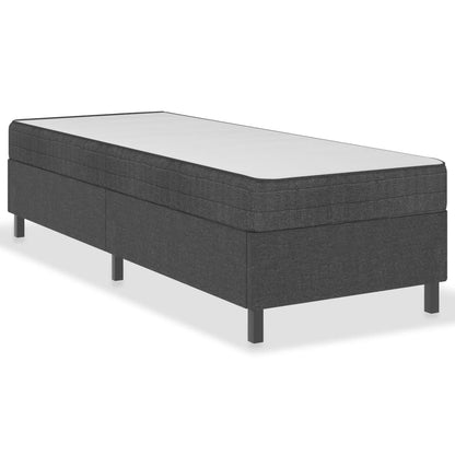 Boxspring Stof Donkergrijs 100 x 200 cm 35.5 cm