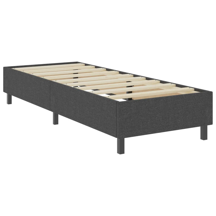 Boxspring Stof Donkergrijs 100 x 200 cm 35.5 cm