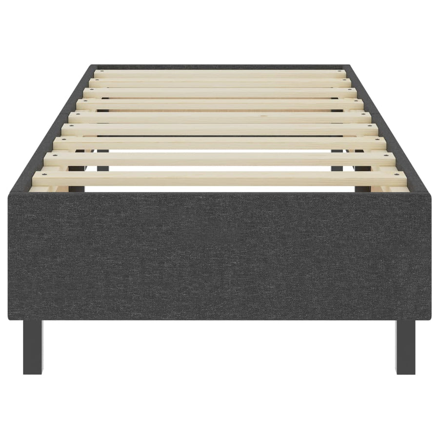 Boxspring Stof Donkergrijs 100 x 200 cm 35.5 cm