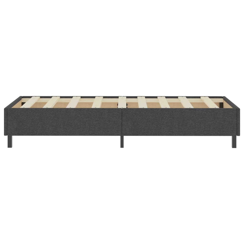 Boxspring Stof Donkergrijs 100 x 200 cm 35.5 cm