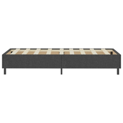 Boxspring Stof Donkergrijs 100 x 200 cm 35.5 cm