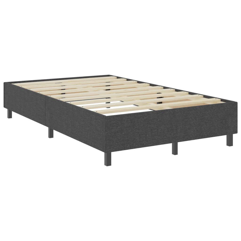 Boxspring Stof Donkergrijs 120 x 200 cm 35.5 cm