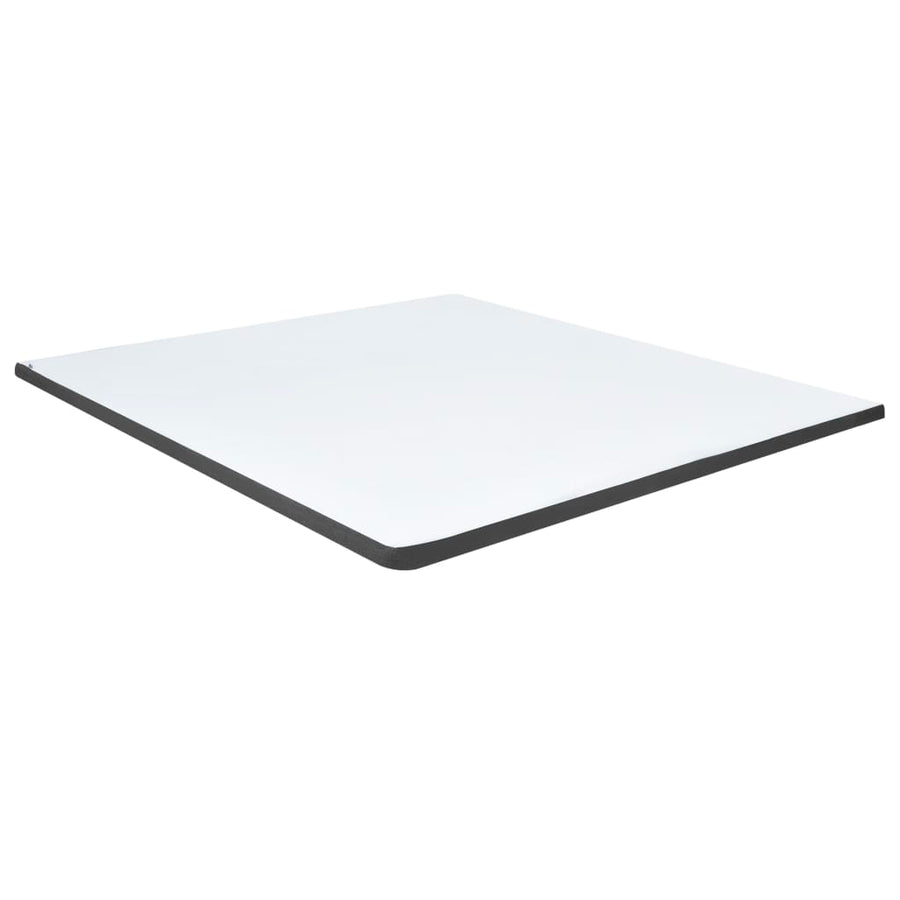 Boxspring Stof Donkergrijs 160 x 200 cm Effen hoofdeinde + 35,5 cm bedbodem