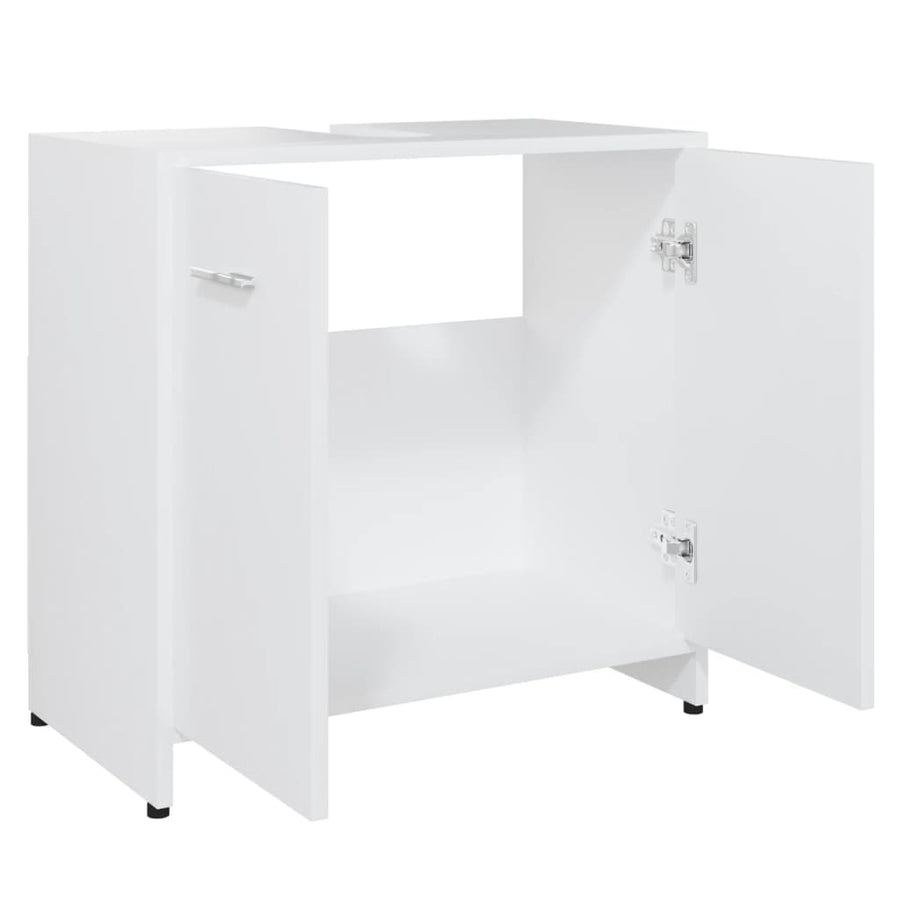 Badkamerkast 60X33X6 Cm Bewerkt Hout Wit