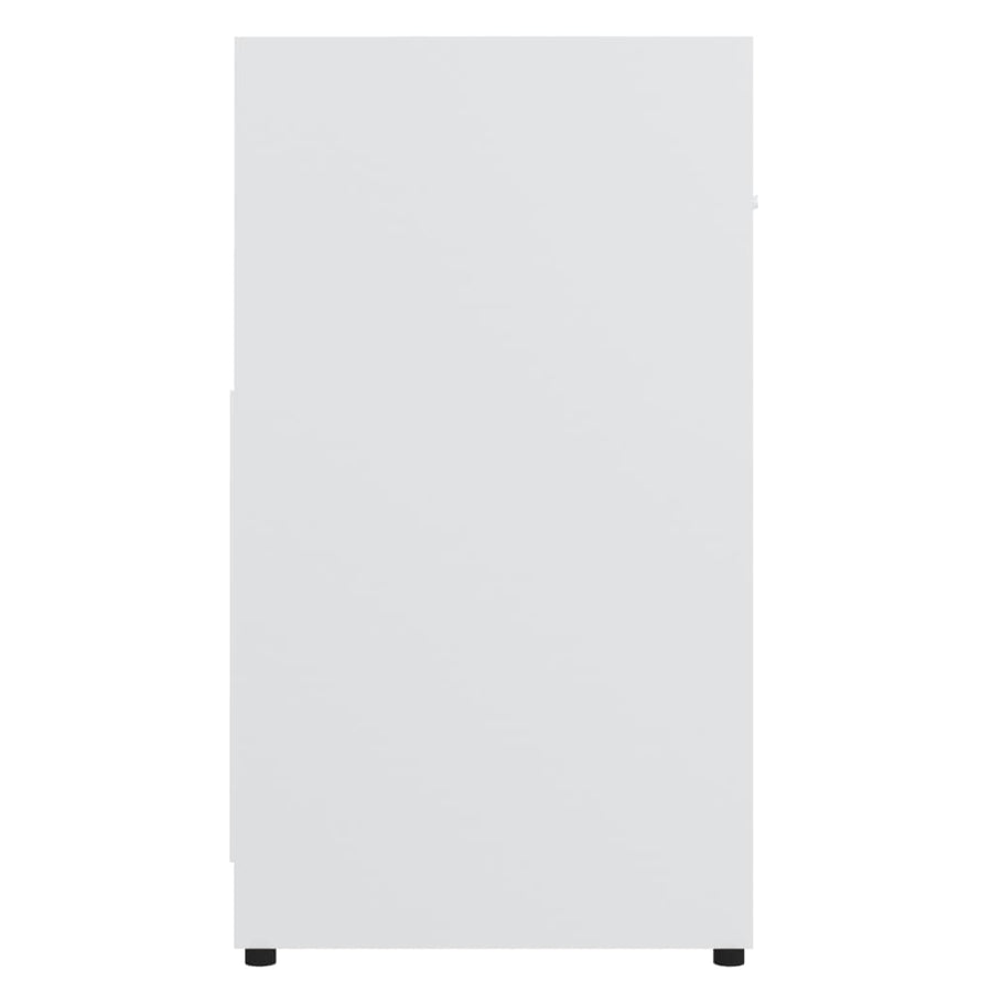 Badkamerkast 60X33X6 Cm Bewerkt Hout Wit
