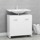 Bathroom cabinet 60x33x61 cm engineered wood white