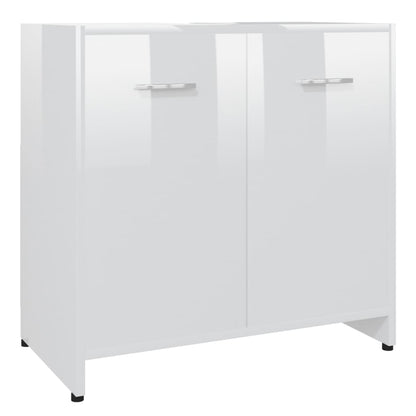 Badkamerkast 60X33X6 Cm Spaanplaat Hoogglans wit