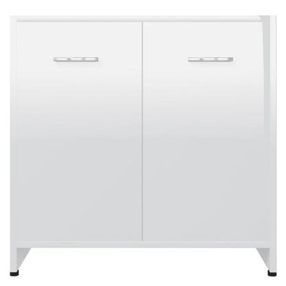 Badkamerkast 60X33X6 Cm Spaanplaat Hoogglans wit