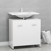 Badkamerkast 60x33x61 cm hoogglans wit