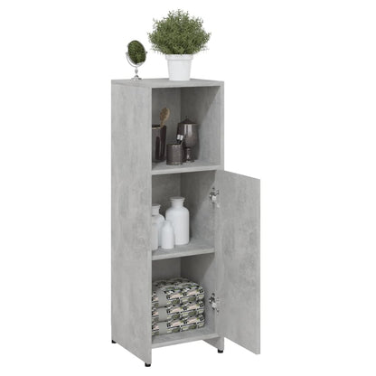 Badkamerkast 30X30X95 Cm Spaanplaat Betongrijs
