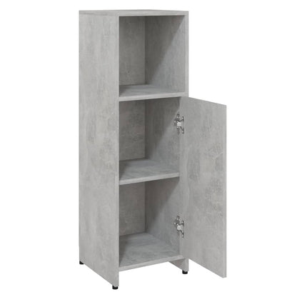 Badkamerkast 30X30X95 Cm Spaanplaat Betongrijs