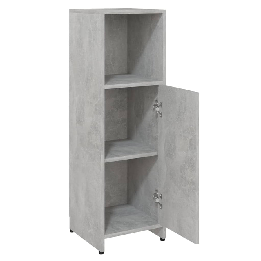 Badkamerkast 30X30X95 Cm Spaanplaat Betongrijs