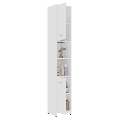Badkamerkast 30X30X83,5 Cm Spaanplaat Wit Met handvat