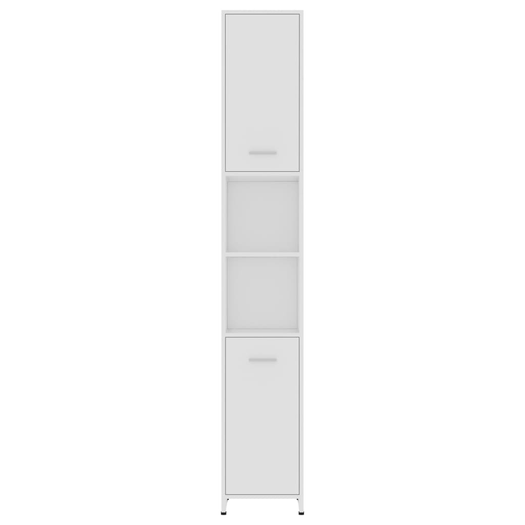Badkamerkast 30X30X83,5 Cm Spaanplaat Wit Met handvat
