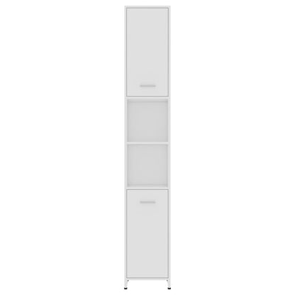 Badkamerkast 30X30X83,5 Cm Spaanplaat Wit Met handvat