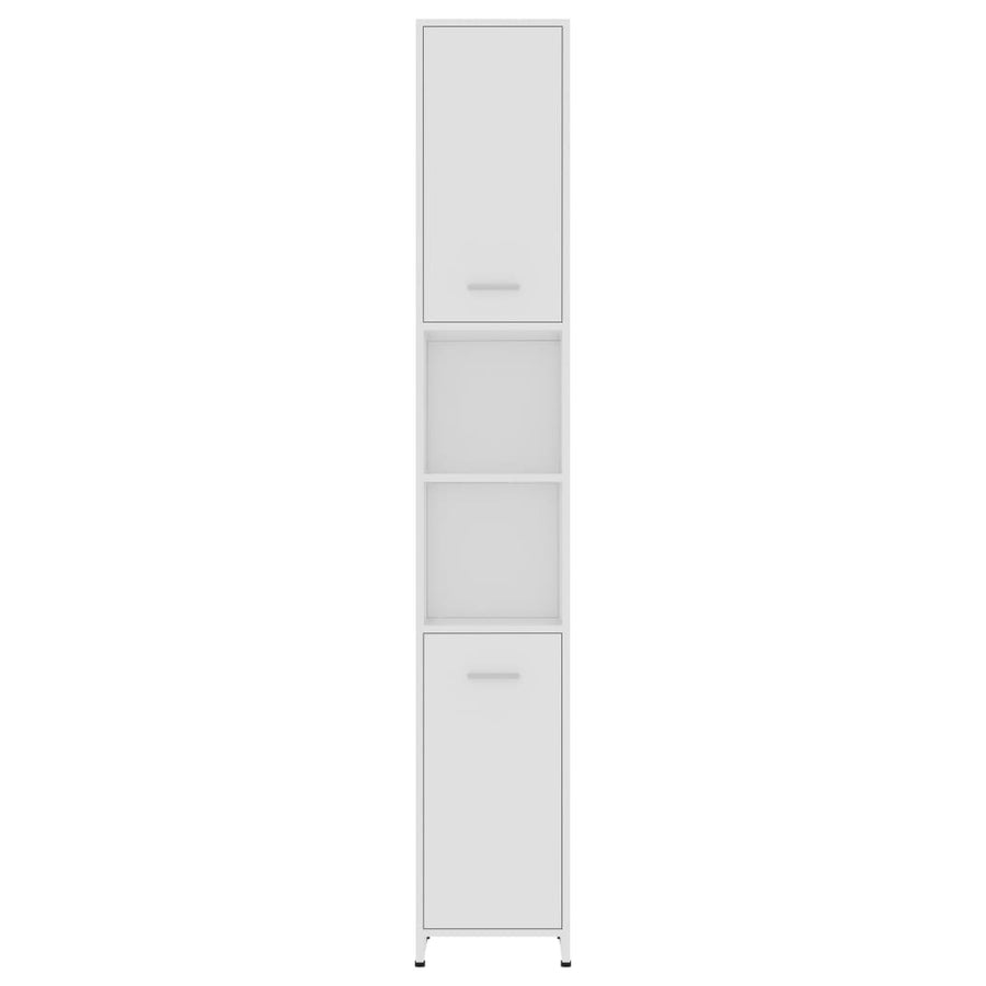Badkamerkast 30X30X83,5 Cm Spaanplaat Wit Met handvat