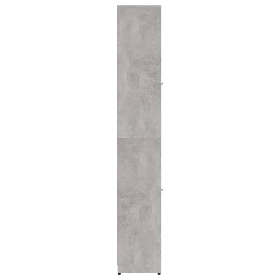Badkamerkast 30X30X83,5 Cm Spaanplaat Betongrijs Met handvat