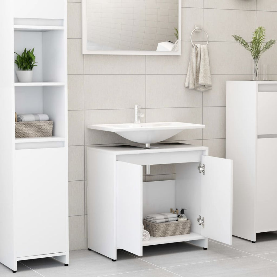 Badkamerkast 60X33X6 Cm Spaanplaat Wit