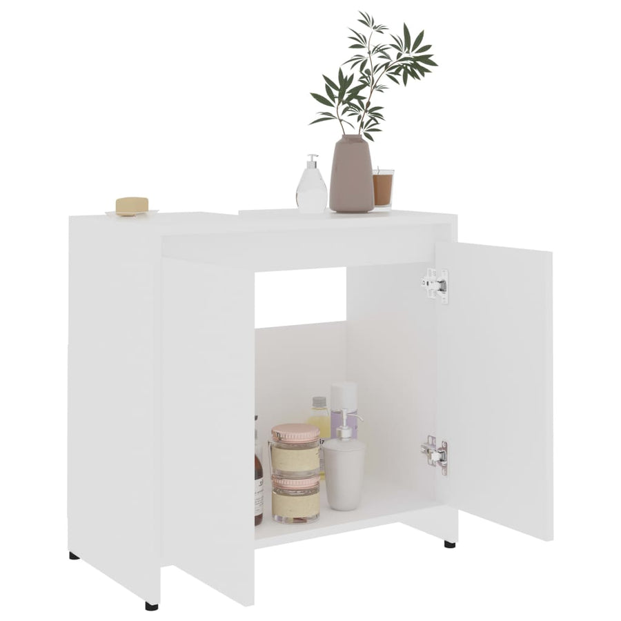 Badkamerkast 60X33X6 Cm Spaanplaat Wit