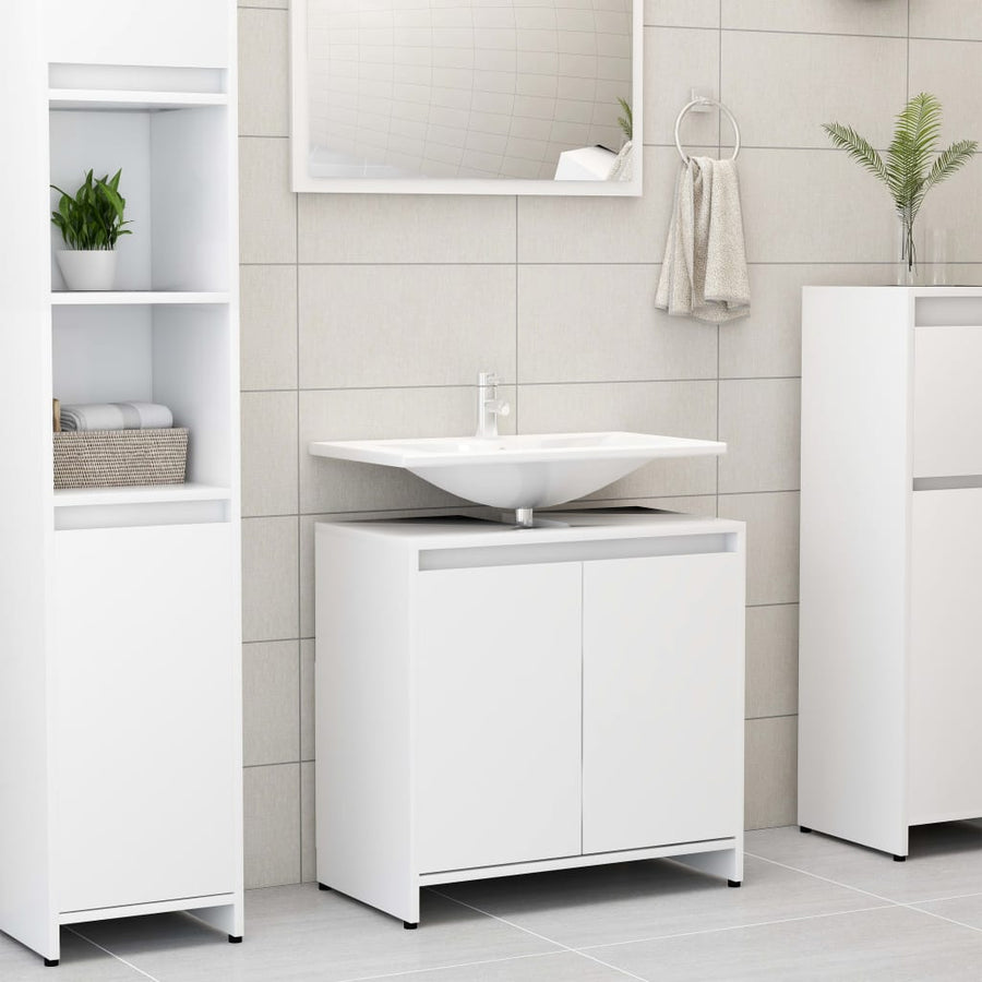 Badkamerkast 60X33X6 Cm Spaanplaat Wit