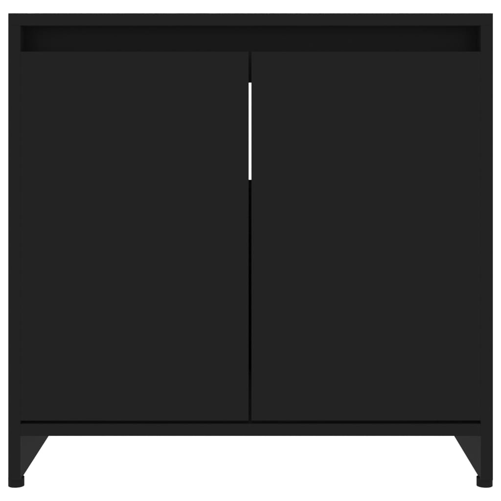 Badkamerkast 60X33X6 Cm Spaanplaat Zwart