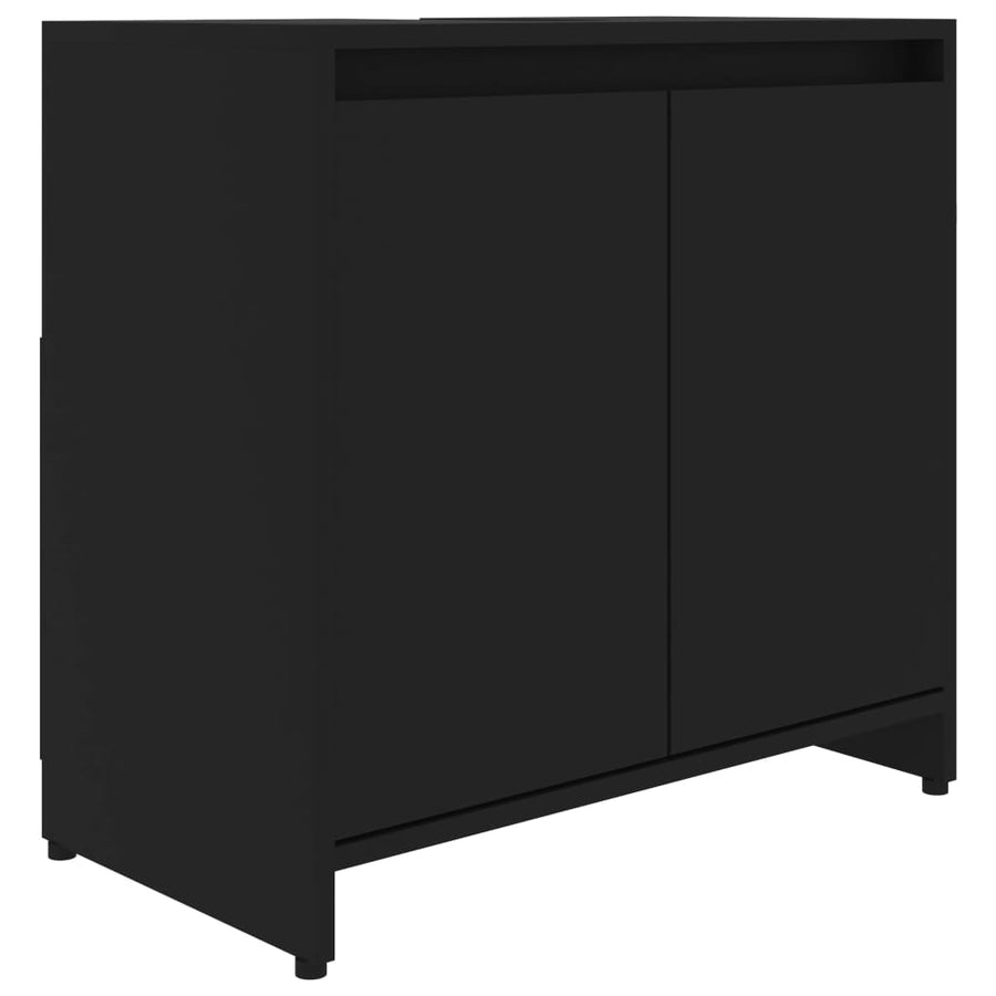 Badkamerkast 60X33X6 Cm Spaanplaat Zwart