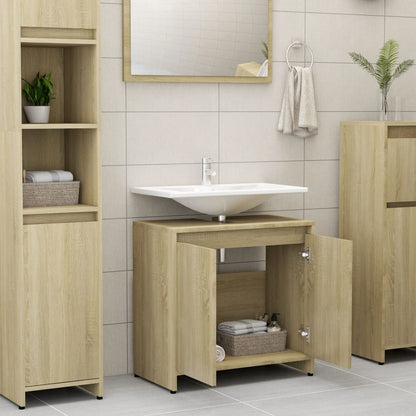 Badkamerkast 60X33X6 Cm Spaanplaat Kleurig Sonoma eiken