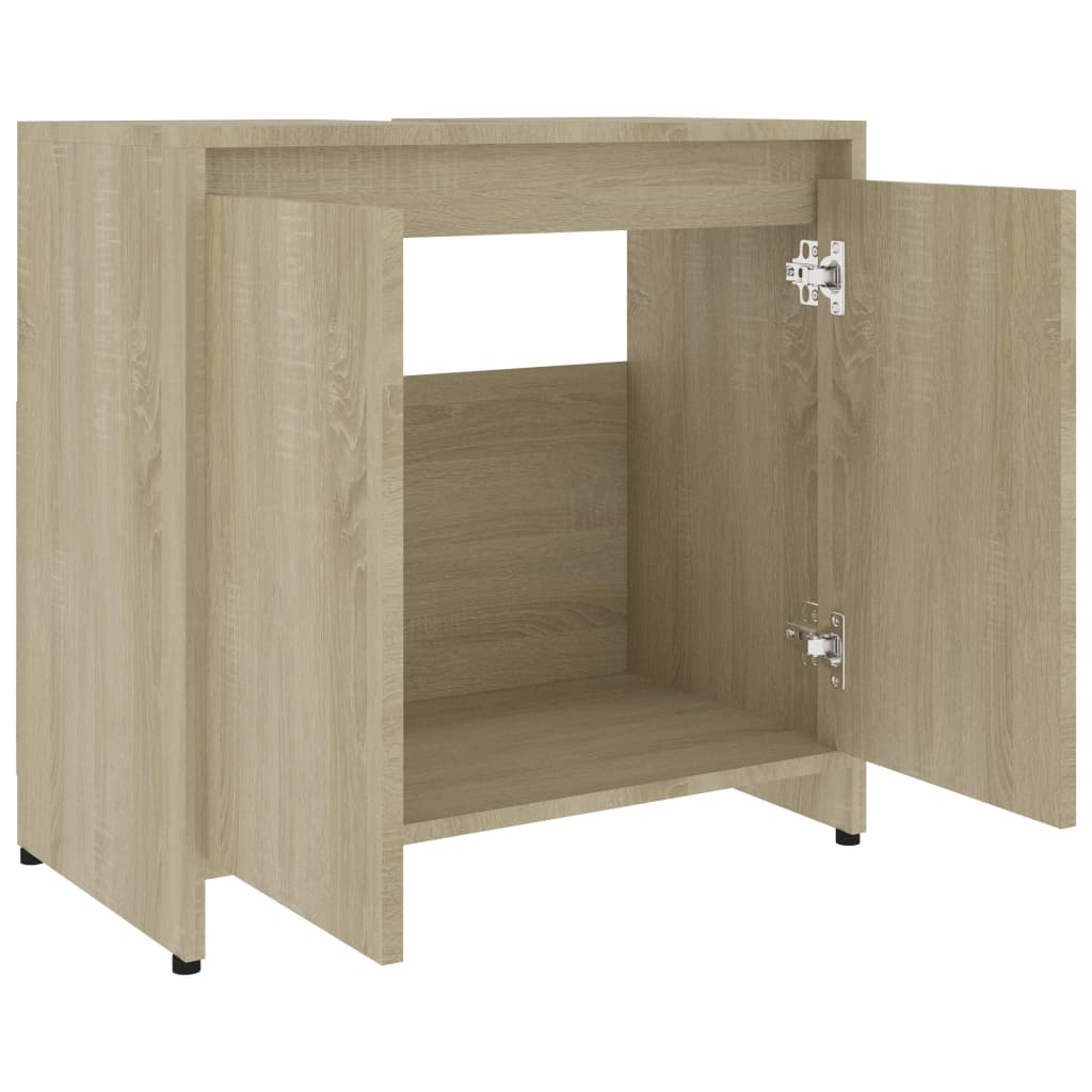 Badkamerkast 60X33X6 Cm Spaanplaat Kleurig Sonoma eiken