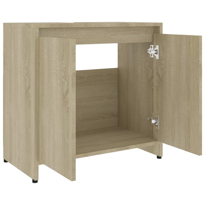 Badkamerkast 60X33X6 Cm Spaanplaat Kleurig Sonoma eiken