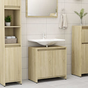 Badkamerkast 60x33x61 cm spaanplaat sonoma eiken