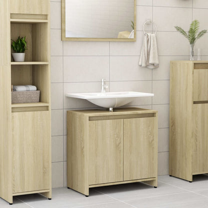 Badkamerkast 60X33X6 Cm Spaanplaat Kleurig Sonoma eiken