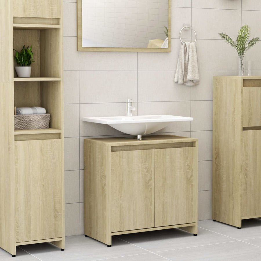 Badkamerkast 60X33X6 Cm Spaanplaat Kleurig Sonoma eiken