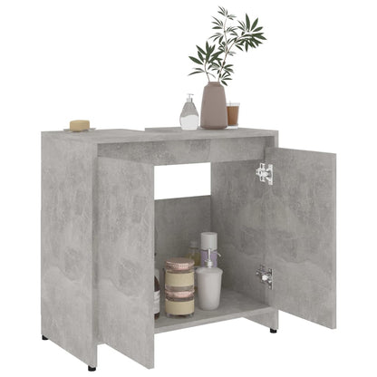 Badkamerkast 60X33X6 Cm Spaanplaat Betongrijs