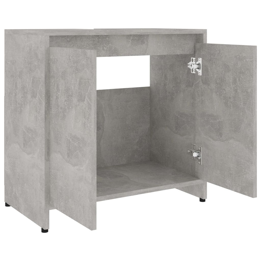 Badkamerkast 60X33X6 Cm Spaanplaat Betongrijs