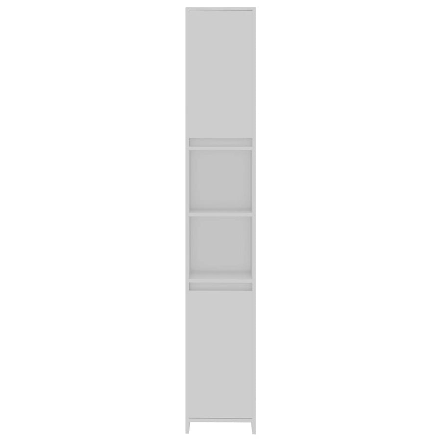 Badkamerkast 30X30X83,5 Cm Spaanplaat Wit Zonder handvat