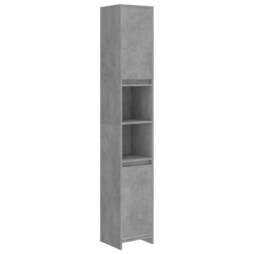 Badkamerkast 30X30X83,5 Cm Spaanplaat Betongrijs Zonder handvat
